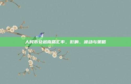 人民币兑越南盾汇率，影响、波动与策略