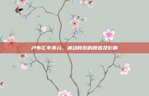 卢布汇率美元，波动背后的原因及影响