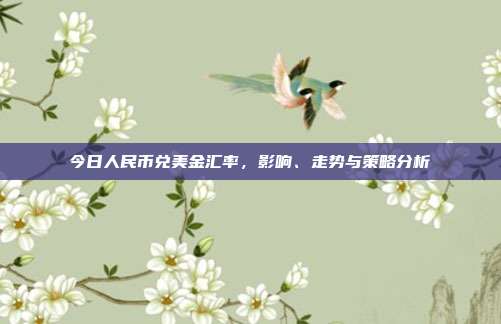 今日人民币兑美金汇率，影响、走势与策略分析