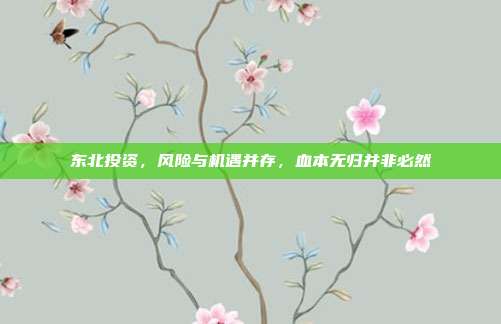 东北投资，风险与机遇并存，血本无归并非必然