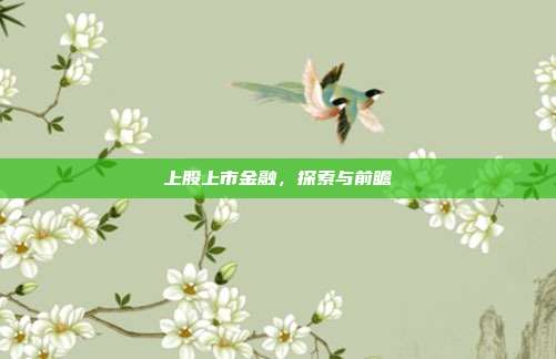 上股上市金融,探索与前瞻