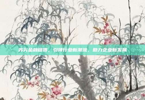 苏兴金融租赁,引领行业新潮流,助力企业新发展