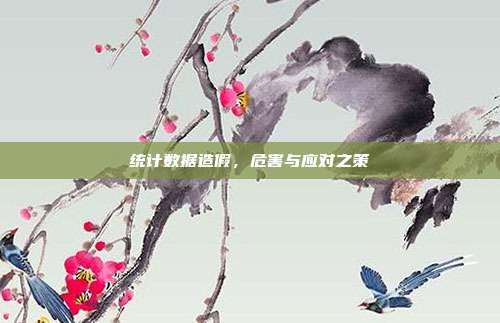 统计数据造假，危害与应对之策