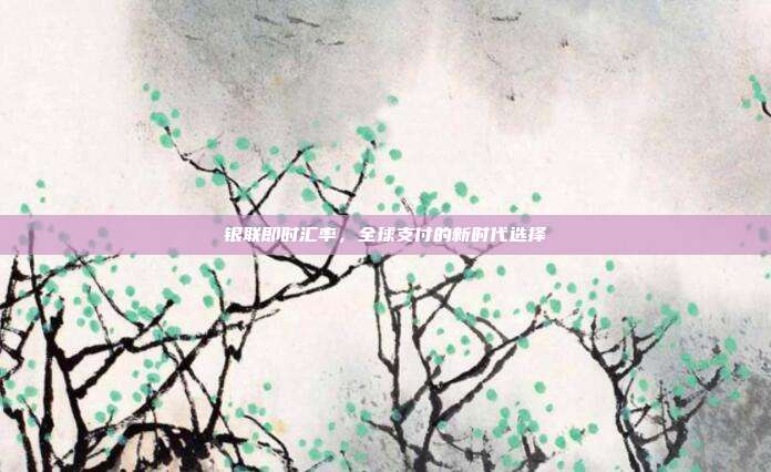 银联即时汇率，全球支付的新时代选择