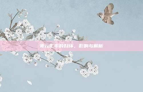 美元汇率的好坏，影响与解析