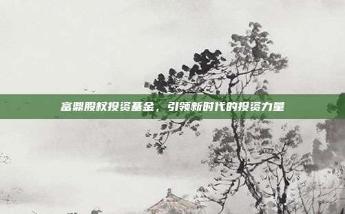 富鼎股权投资基金，引领新时代的投资力量