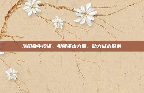 洛阳金牛投资，引领资本力量，助力城市繁荣