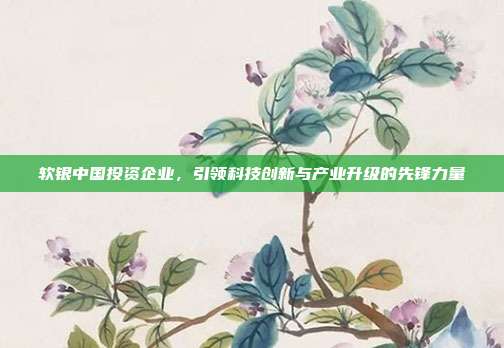 软银中国投资企业，引领科技创新与产业升级的先锋力量