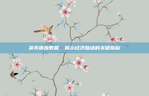 货币供应数据，揭示经济脉络的关键指标