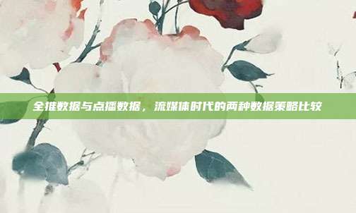 全推数据与点播数据，流媒体时代的两种数据策略比较