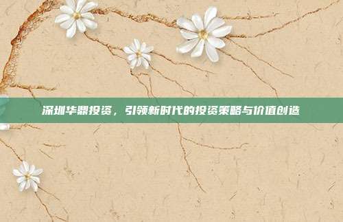 深圳华鼎投资，引领新时代的投资策略与价值创造