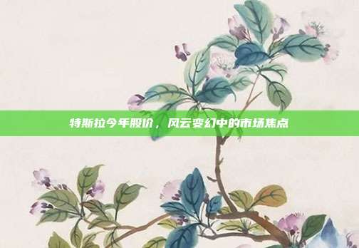 特斯拉今年股价，风云变幻中的市场焦点