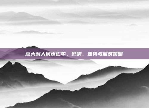 意大利人民币汇率，影响、走势与应对策略