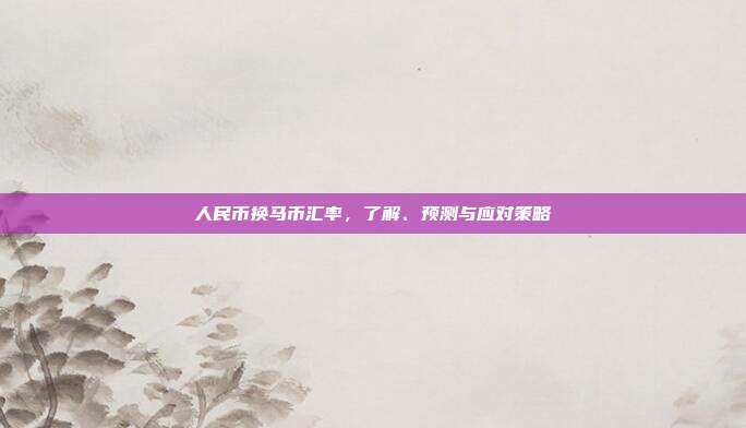 人民币换马币汇率，了解、预测与应对策略