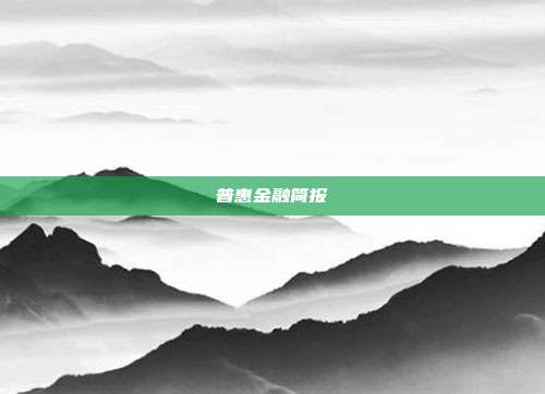 普惠金融简报