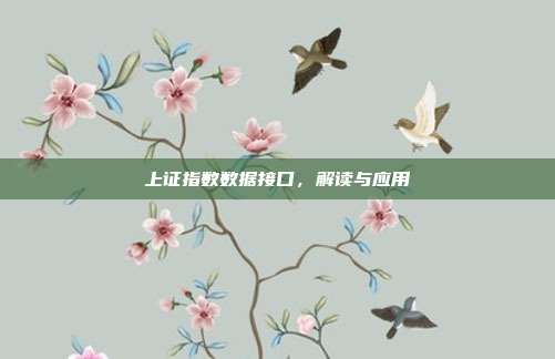 上证指数数据接口，解读与应用