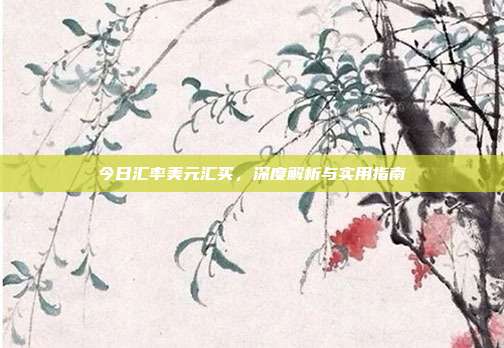 今日汇率美元汇买，深度解析与实用指南