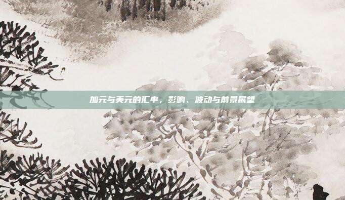 加元与美元的汇率，影响、波动与前景展望