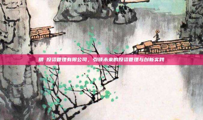 明汯投资管理有限公司，引领未来的投资管理与创新实践