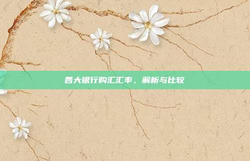 各大银行购汇汇率,解析与比较