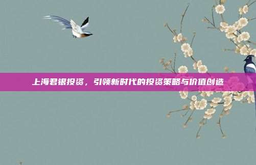 上海君银投资，引领新时代的投资策略与价值创造
