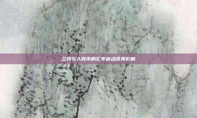 兰特与人民币的汇率波动及其影响