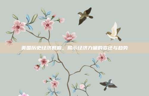 美国历史经济数据，揭示经济力量的变迁与趋势