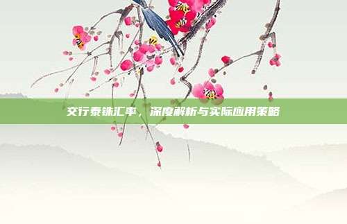交行泰铢汇率，深度解析与实际应用策略
