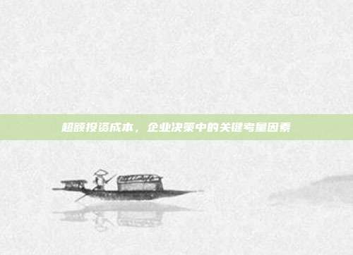 超额投资成本，企业决策中的关键考量因素