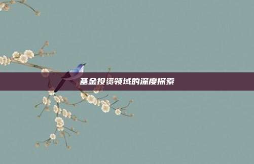 基金投资领域的深度探索