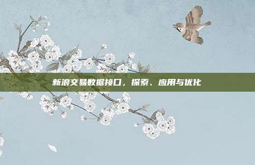 新浪交易数据接口，探索、应用与优化