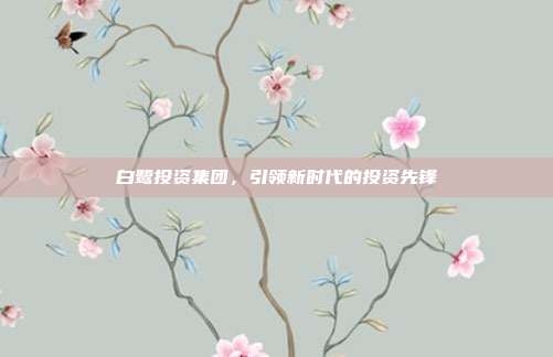 白鹭投资集团，引领新时代的投资先锋