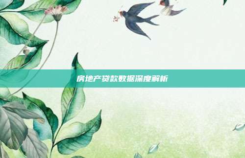 房地产贷款数据深度解析