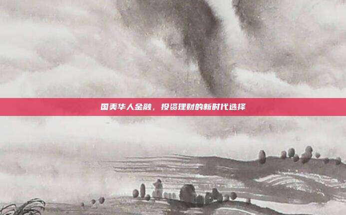 国美华人金融，投资理财的新时代选择