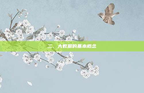 二、大数据的基本概念
