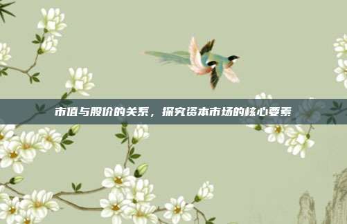 市值与股价的关系，探究资本市场的核心要素