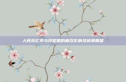 人民币汇率与印尼盾的相互影响及前景展望