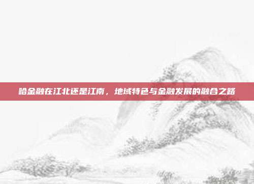 哈金融在江北还是江南，地域特色与金融发展的融合之路