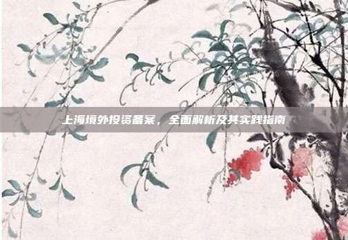 上海境外投资备案，全面解析及其实践指南