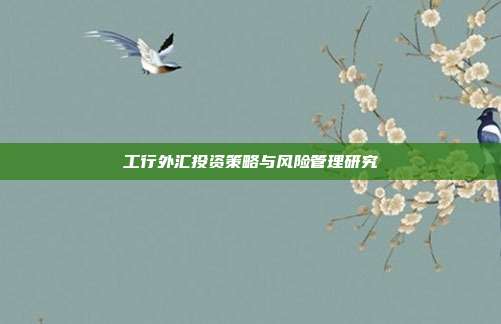 工行外汇投资策略与风险管理研究