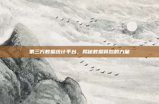 第三方数据统计平台，揭秘数据背后的力量