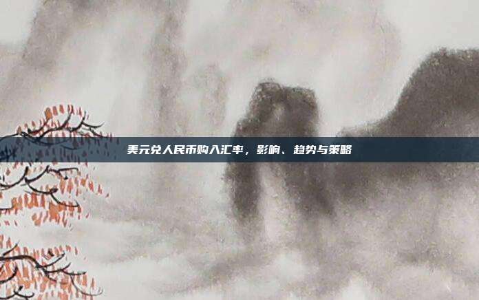 美元兑人民币购入汇率，影响、趋势与策略