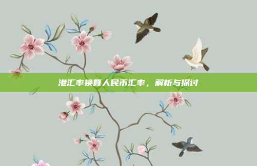 港汇率换算人民币汇率，解析与探讨