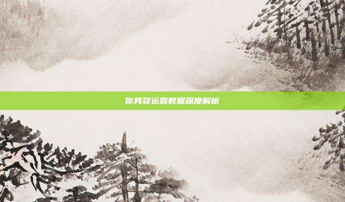 你我贷运营数据深度解析