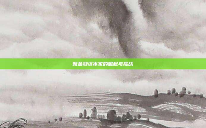 新金融资本家的崛起与挑战