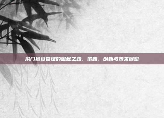 洪门投资管理的崛起之路，策略、创新与未来展望