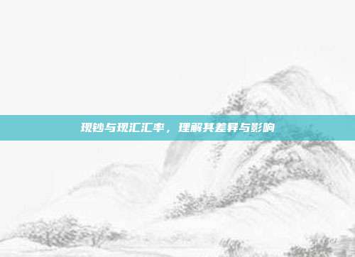 现钞与现汇汇率，理解其差异与影响