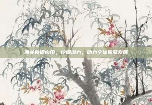 海关数据应用，挖掘潜力，助力全球贸易发展
