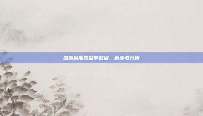 国债到期收益率数据，解读与分析