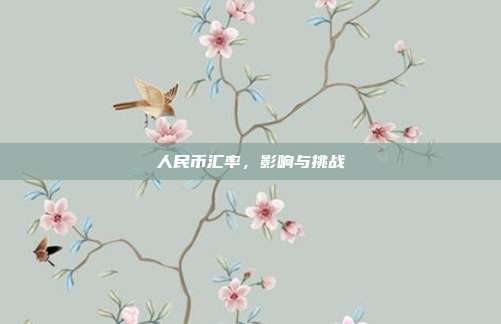 人民币汇率，影响与挑战